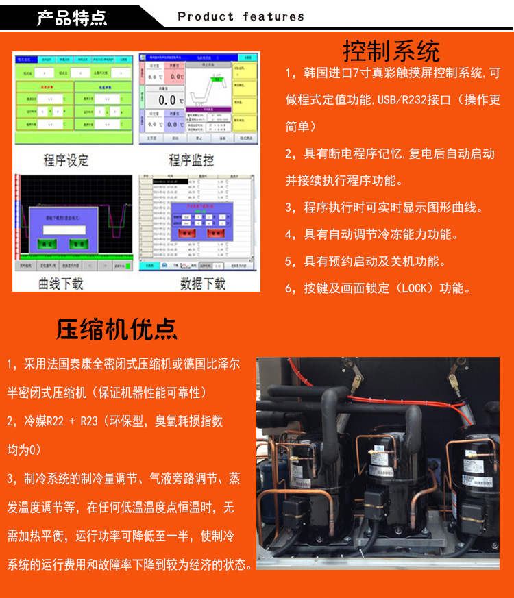 產(chǎn)品特點(diǎn)、壓縮機(jī)介紹